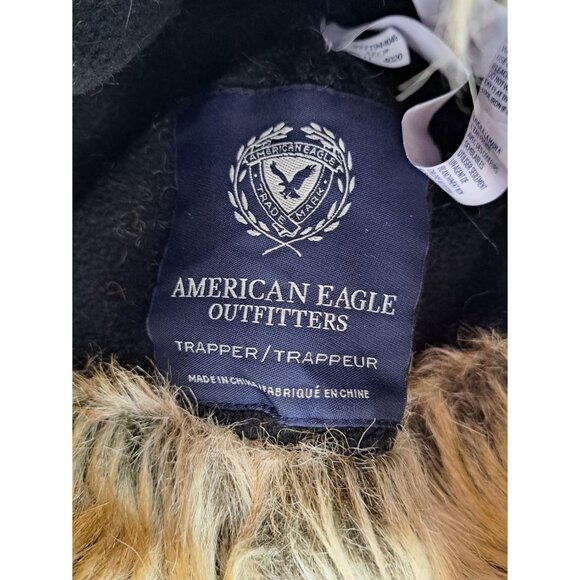 American Eagle Outfitters Mohawk Trapper Knit Hat Braid Tassels Wool Alpaca Warm - Picture 6 of 7